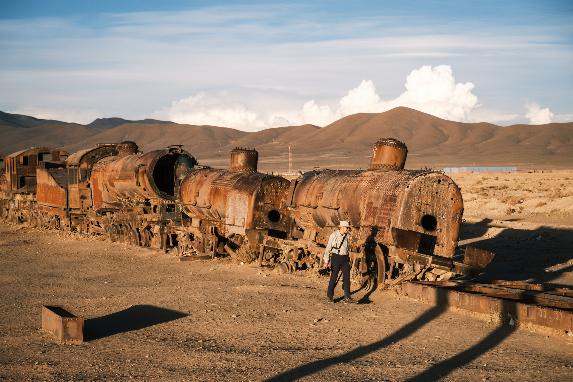 Der Eisenbahnfriedhof von Uyuni.