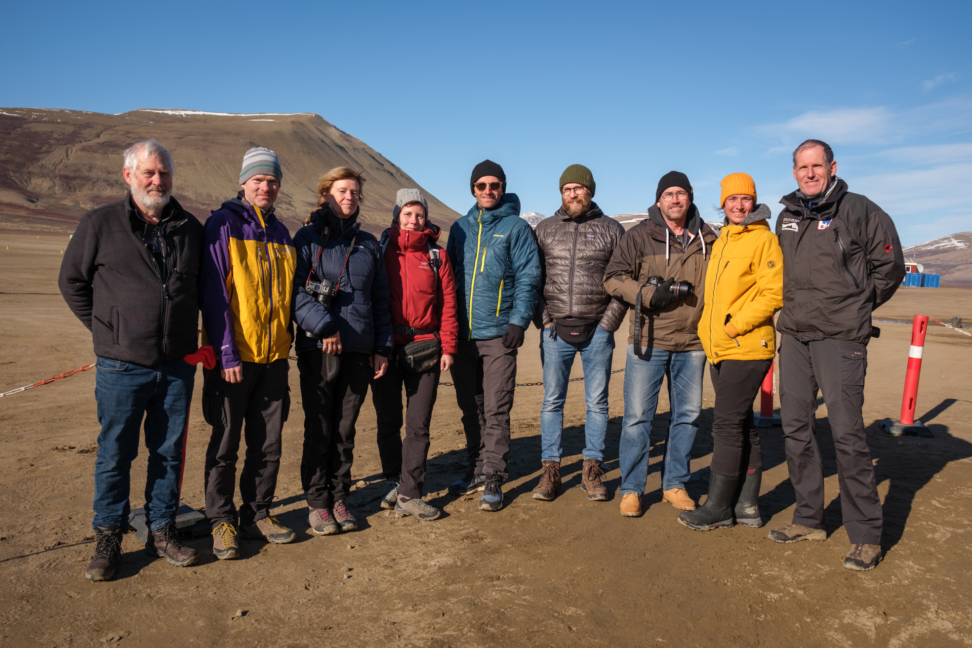 Group of photographers at Constable Point in Greenland.